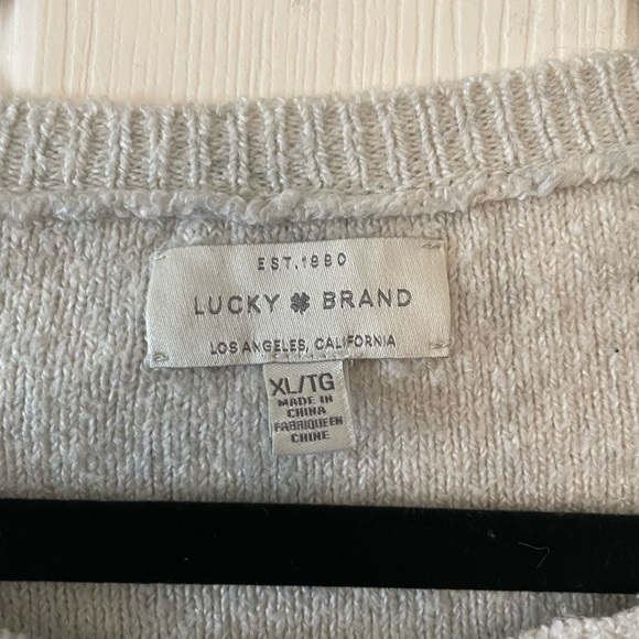 Lucky Brand Oatmeal Light Sweater - Picture 2 of 3